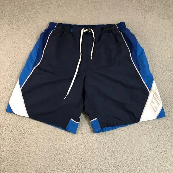 Nike Shorts Mens Extra Large Black Lined Board Short Swim Trunks Drawstrings - Picture 1 of 9